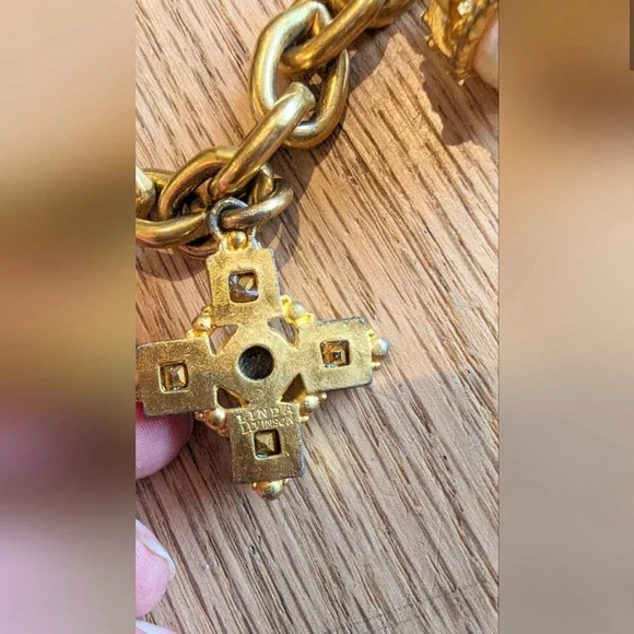 Linda Levinson Vintage golden chain belt / necklace - Picture 9 of 11